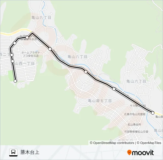 勝木線 Bus Line Map