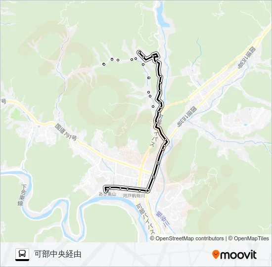 南原線 Bus Line Map