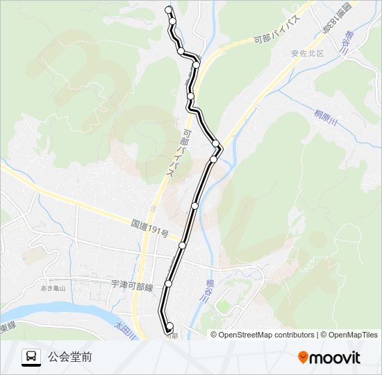 南原線 Bus Line Map