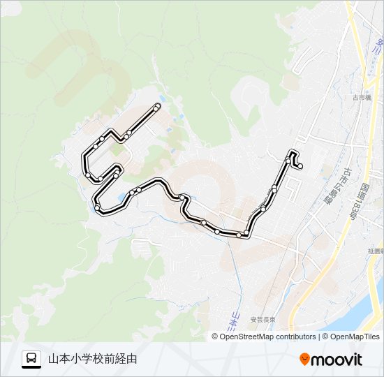 山本線 Bus Line Map