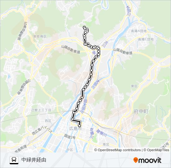 70-1 Bus Line Map