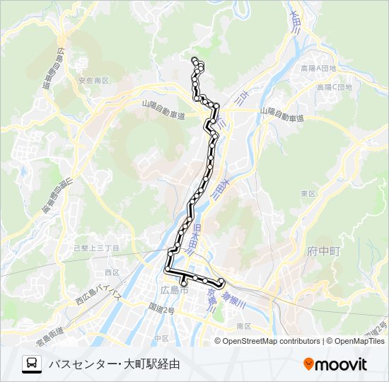 70-1 Bus Line Map