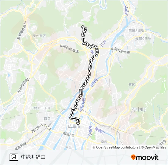 70-1 バスの路線図