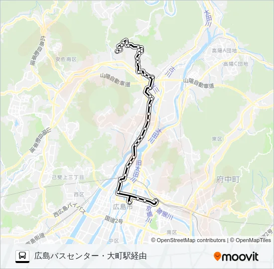 70-2 Bus Line Map