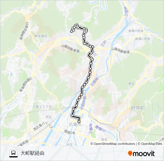 70-2 Bus Line Map