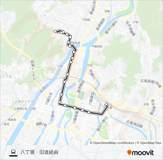 71-1 Bus Line Map