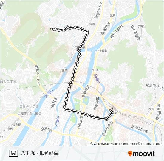 71-2 Bus Line Map