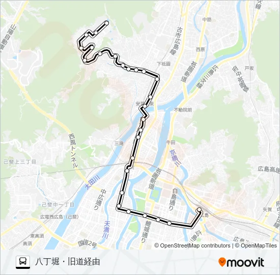 71-4 Bus Line Map