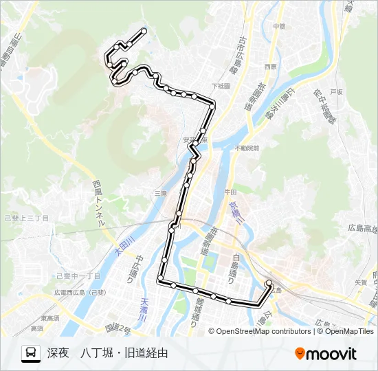 71-4 Bus Line Map