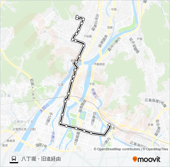 71-5 Bus Line Map