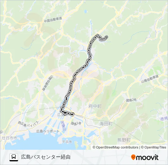 72-7 Bus Line Map