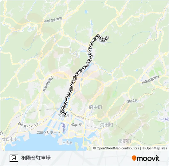 72-7 Bus Line Map