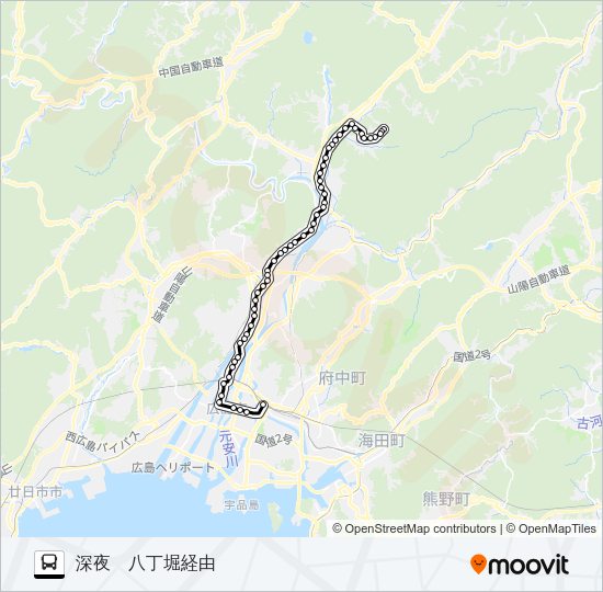 72-7 Bus Line Map