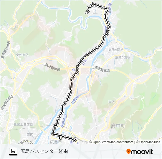 73-1 バスの路線図