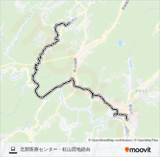 今吉田線 Bus Line Map