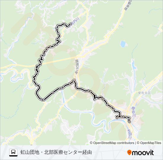 今吉田線 Bus Line Map