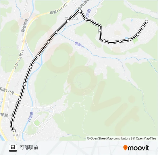 桐陽台線 Bus Line Map
