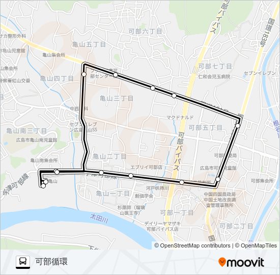 可部循環線 Bus Line Map