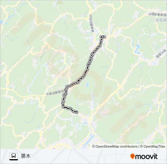 可部千代田線 Bus Line Map