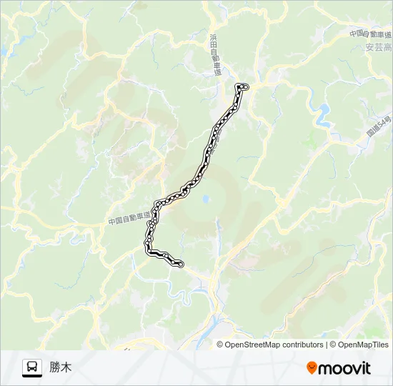 可部千代田線 Bus Line Map