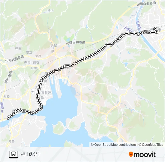 尾道線 Bus Line Map