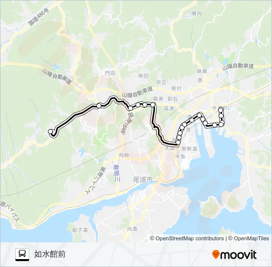 如水館線 バスの路線図