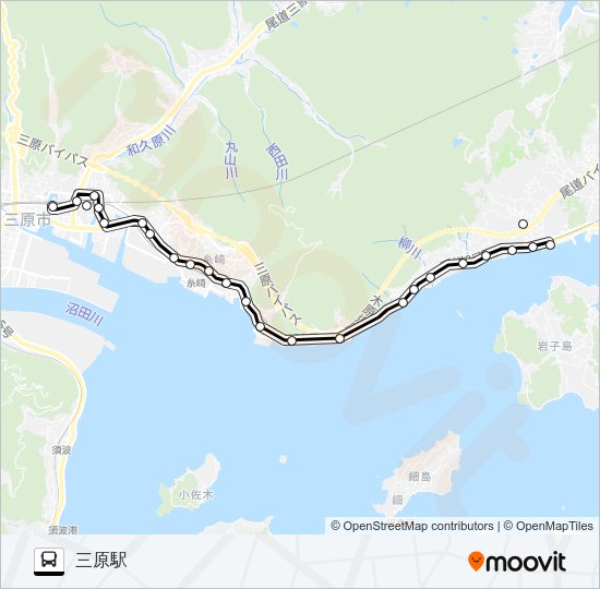 三原福地線 Bus Line Map