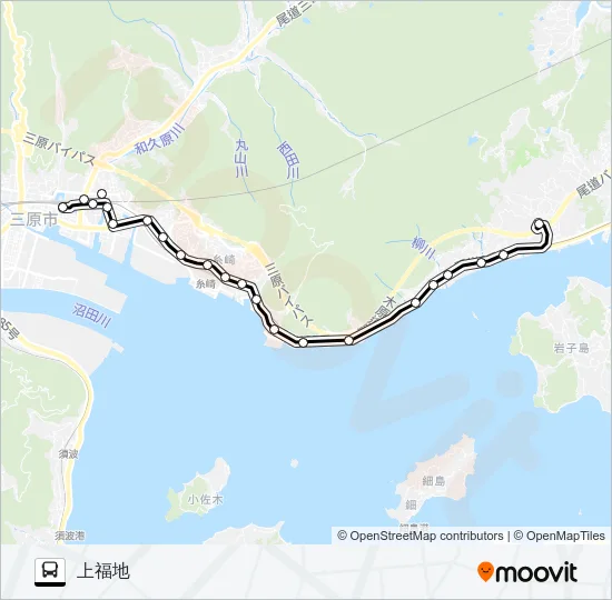 三原福地線 Bus Line Map