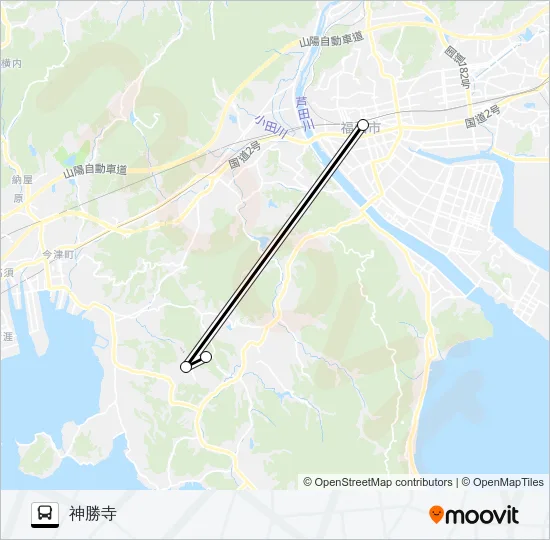 みろくの里・神勝寺 直行便 Bus Line Map