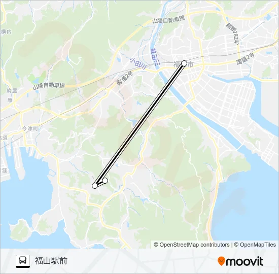 みろくの里・神勝寺 直行便 バスの路線図