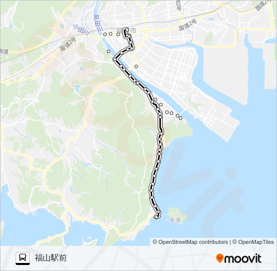 鞆線  Line Map
