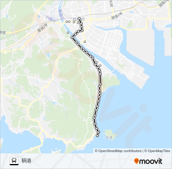 鞆線  Line Map