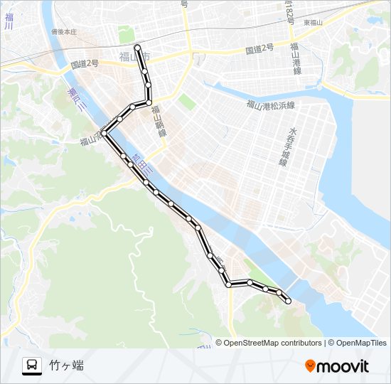 鞆線  Line Map