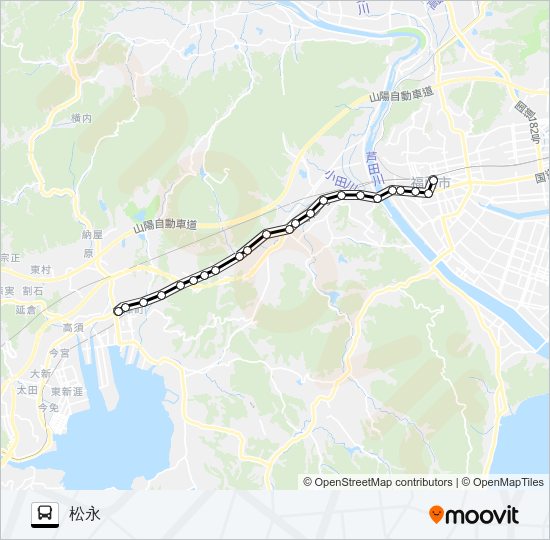 尾道線  Line Map