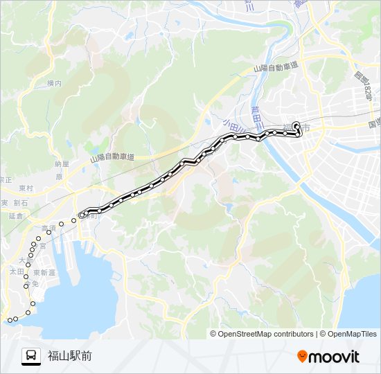 尾道線  Line Map