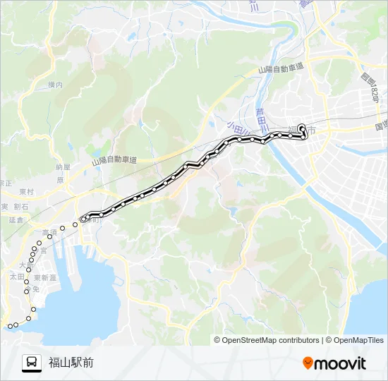 尾道線 の路線図
