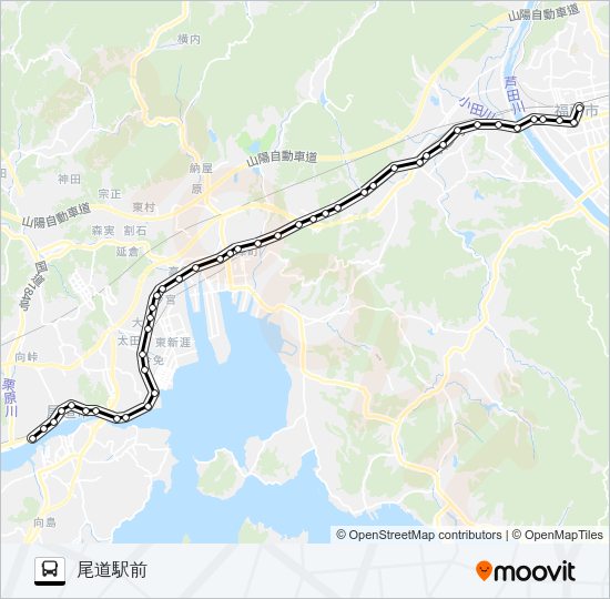 尾道線  Line Map