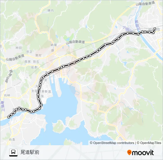 尾道線 の路線図