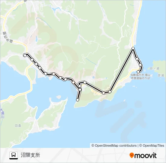 沼南線 Bus Line Map