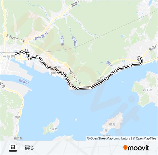 三原福地線  Line Map
