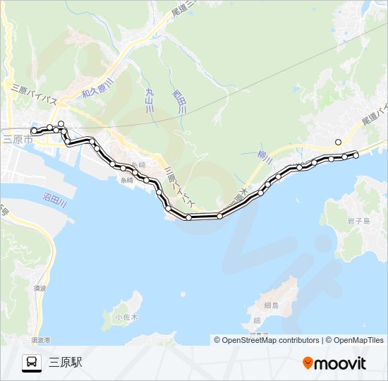 三原福地線  Line Map