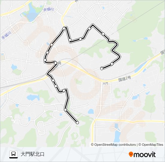 大門線 Bus Line Map