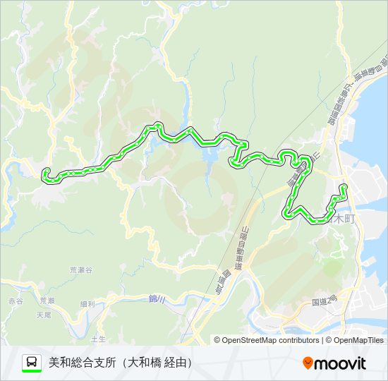 坂上線 Bus Line Map