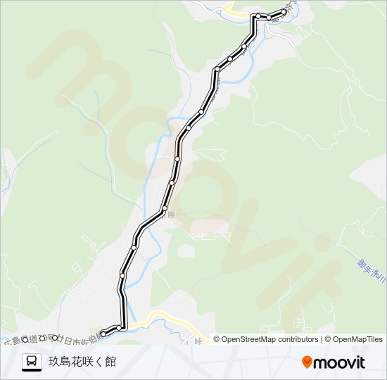 佐伯さくらバス 玖島線 Bus Line Map