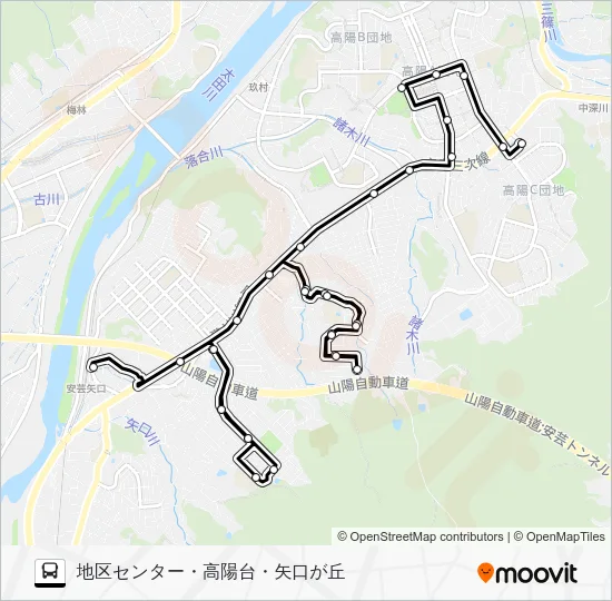 実証運行 Bus Line Map