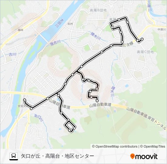 実証運行 Bus Line Map