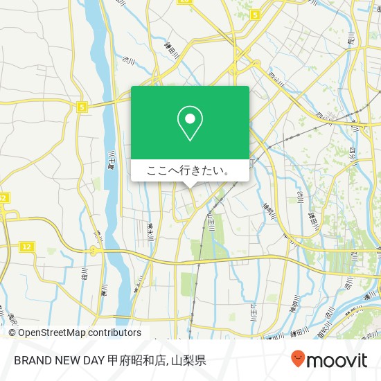BRAND NEW DAY 甲府昭和店地図