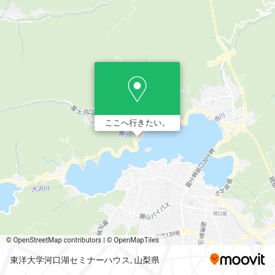 東洋大学河口湖セミナーハウス地図