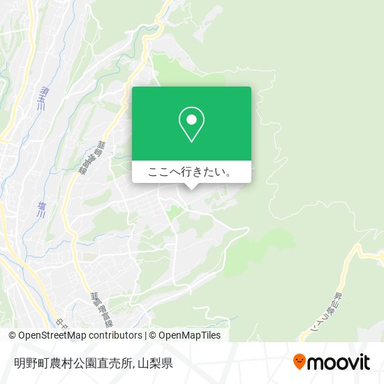 明野町農村公園直売所地図