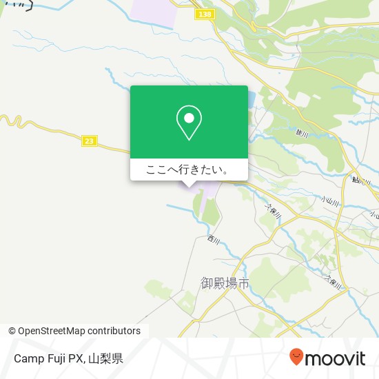 Camp Fuji PX地図